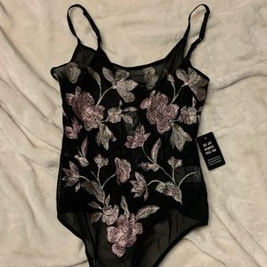 NEW Floral Bodysuit XS